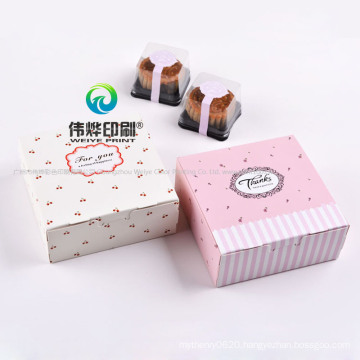 Custom Printing Recycled Cardboard Paper Cake Gift Packaging Box